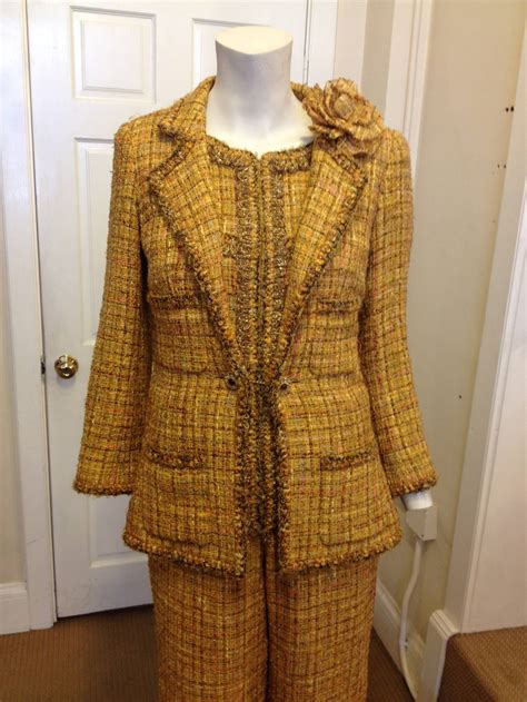 chanel tweed jumpsuit|chanel tweed suit for sale.